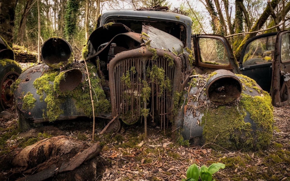 Обои ржавчина, классический автомобиль, Король, компактный автомобиль, автомобиль среднего размера в разрешении 1920x1200