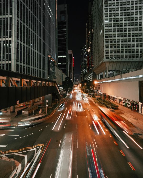 Обои архитектура, городской район, метрополия, ночь, город в разрешении 3888x4860