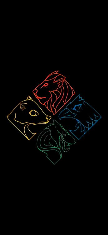 Обои амолед, минималистский телефон, кошачьих, символ, морда в разрешении 1170x2532