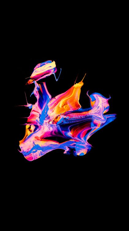 Обои живопись, человеческое тело, Визуальный эффект освещения, газ, арт в разрешении 2160x3840