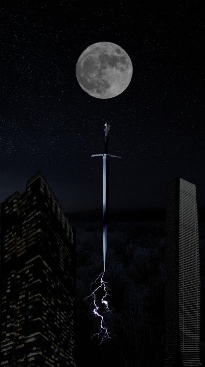 Обои небоскреб, лунное затмение, сфера, Астрономия, луна в разрешении 1080x1929