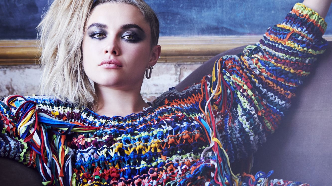 Обои Флоренс Пью, 92-я награда академии, не волнуйся, дорогая, знаменитость, голова в разрешении 3840x2160