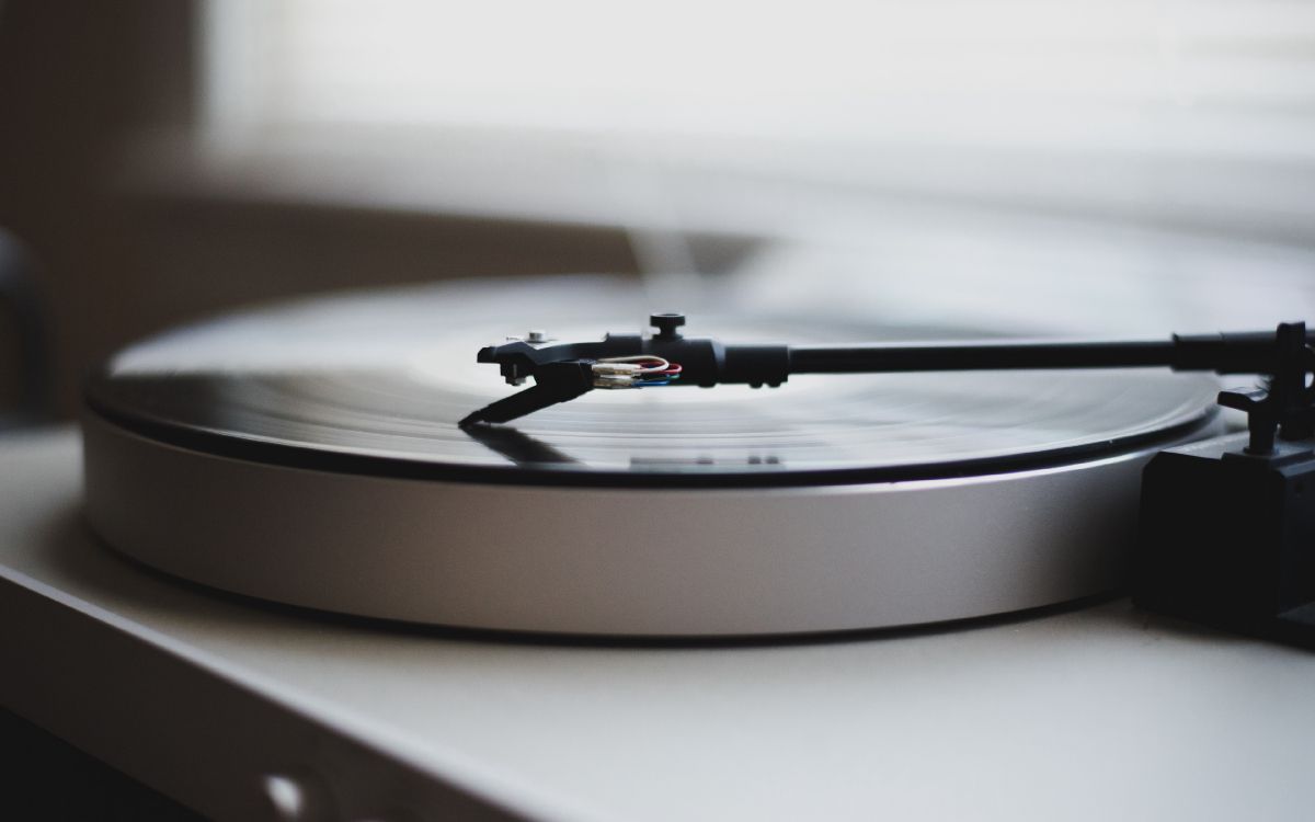 Обои граммофонная пластинка, фонограф, грампластинки, музыка, лейбл в разрешении 3840x2400