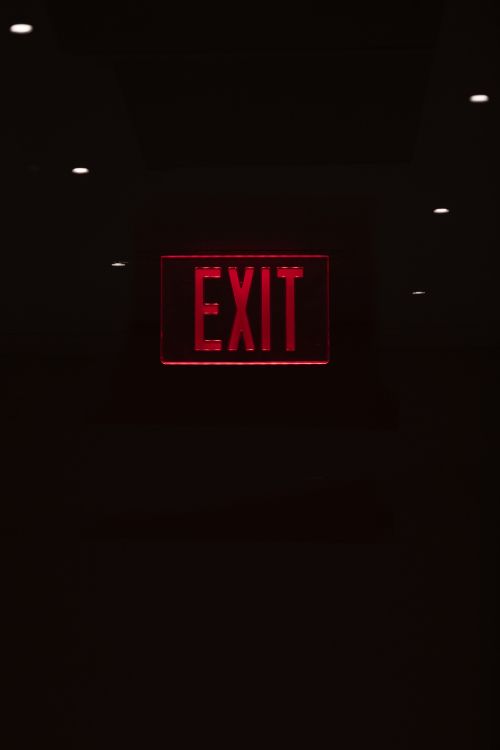 Обои лого, свет, часы, цифровые часы, Знак выход в разрешении 4955x7432