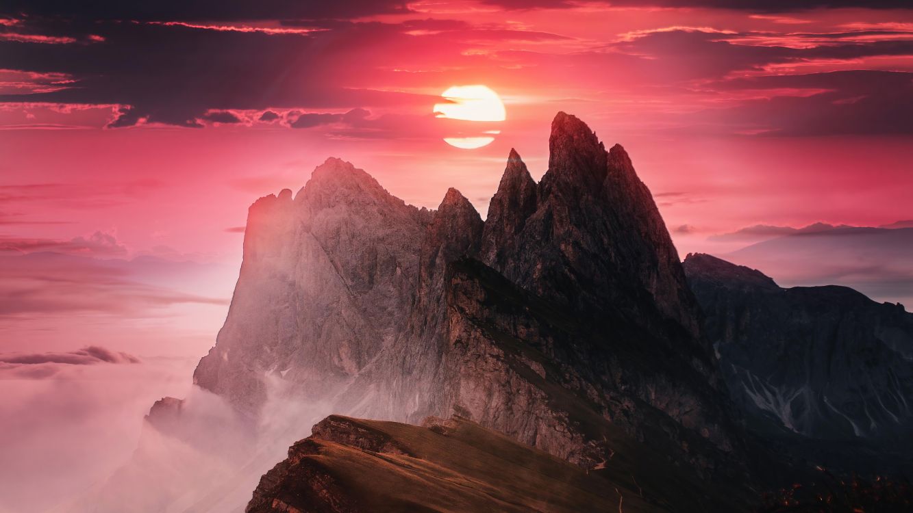 Обои природа, горный рельеф, гора, природный ландшафт, горный хребет в разрешении 3840x2160