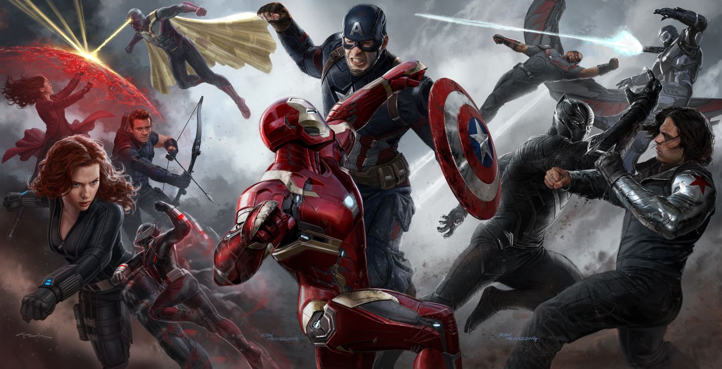 Обои Капитан Америка Гражданская Война, Капитан Америка, супергерой, компьютерная игра, Студия Marvel в разрешении 11762x6017