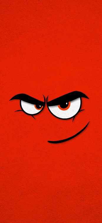 Обои Оранжевый цвет, бровь, улыбка, глаз, очки в разрешении 1407x3045