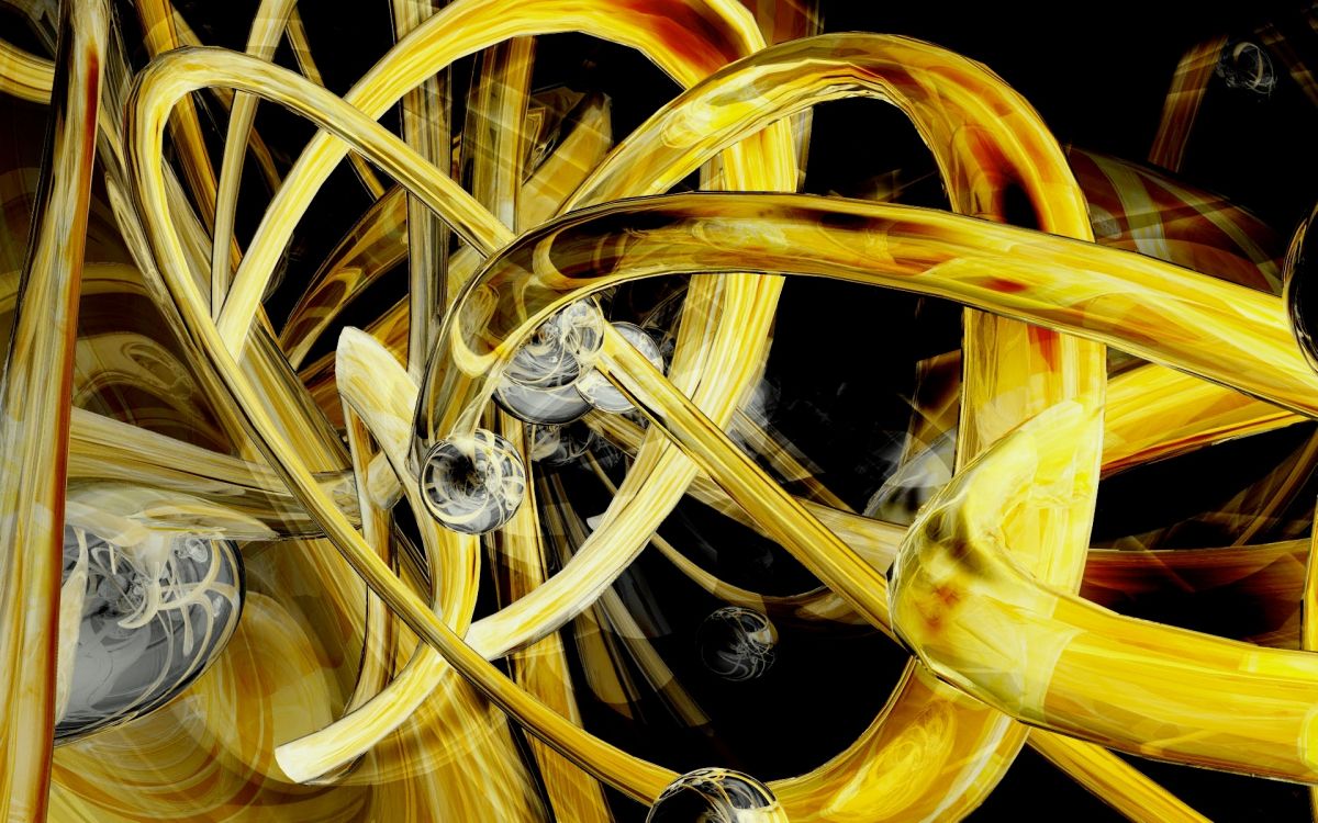 Обои сфера, круг, фигура, желтый, узор в разрешении 1920x1200