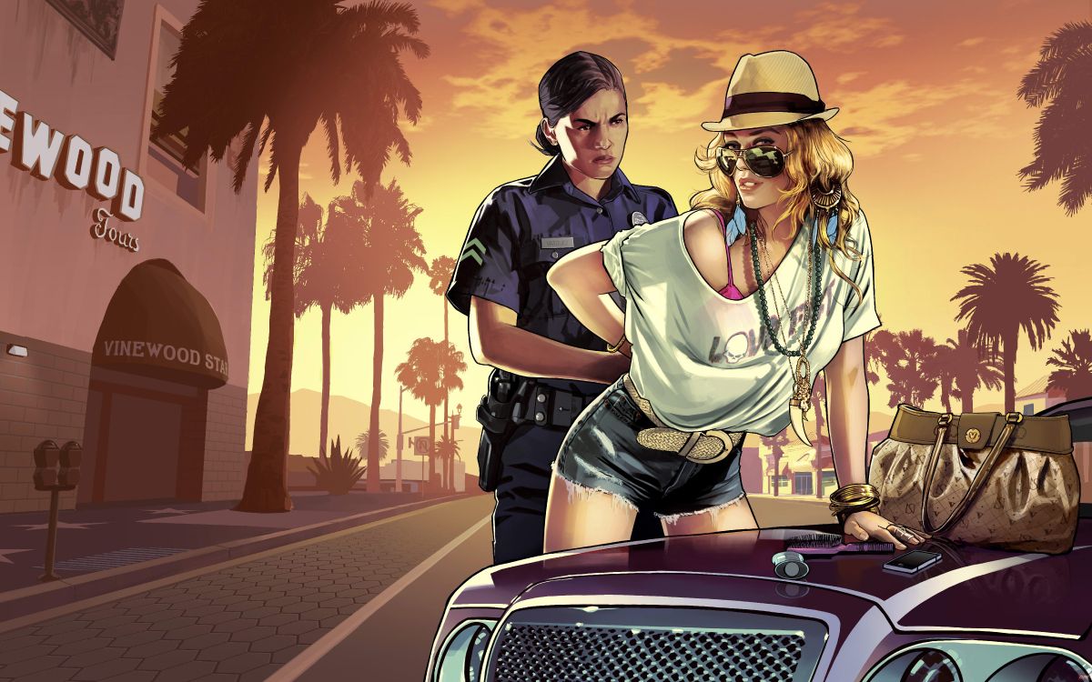 Обои grand theft auto v, Рокстар игры, гта 5, девушка, очки в разрешении 8640x5400