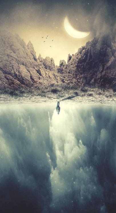 Обои вода, облако, атмосфера, дневное время, гидроресурсы в разрешении 1440x2650