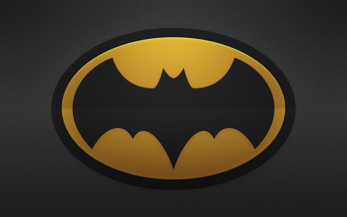 Обои Бэтмен, лого, комиксы dc, Супермен, желтый в разрешении 2560x1600