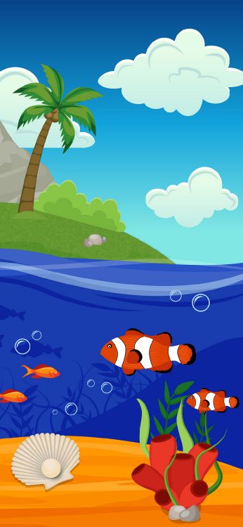 Обои растение, облако, лазурный, природа, синий в разрешении 1080x2340