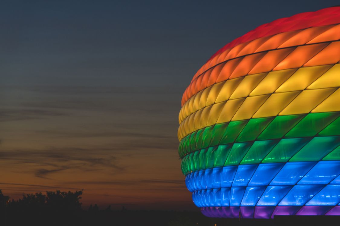 Обои полеты на воздушном шаре, синий, красочность, воздушный шар, Апельсин в разрешении 6000x4000