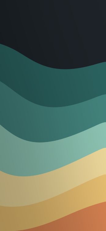 Обои Оранжевый цвет, математика, геометрия, полутона и оттенки, электрик в разрешении 1284x2778