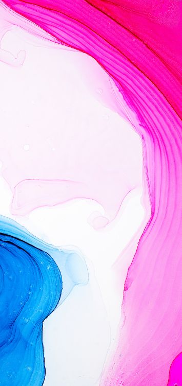 Обои акварельные краски, пурпур, жест, Фиолетовый, розовый в разрешении 1420x3000