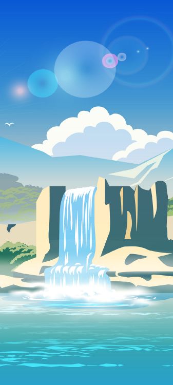 Обои иллюстрация, векторная графика, картинка, графика, рисование в разрешении 1080x2400