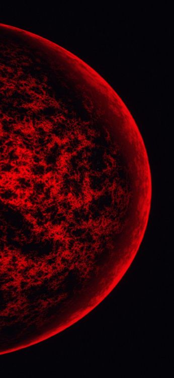 Обои атмосфера, земля, луна, красочность, астрономический объект в разрешении 1080x2340