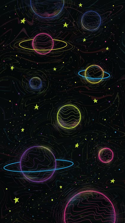 Обои свет, черный, астрономический объект, арт, линия в разрешении 3240x5760