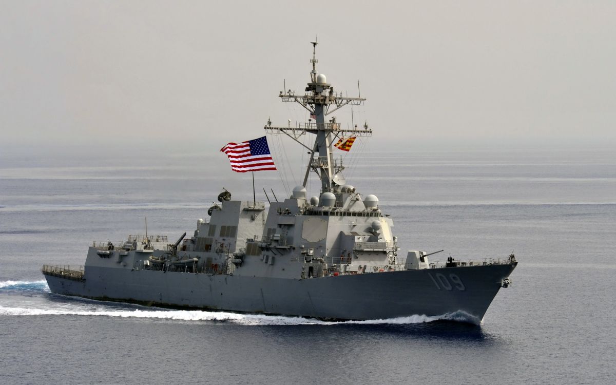 Обои военно морской флот США, разрушитель, военный корабль, ВМС США Джейсон данхем, морское ведомство в разрешении 2560x1600