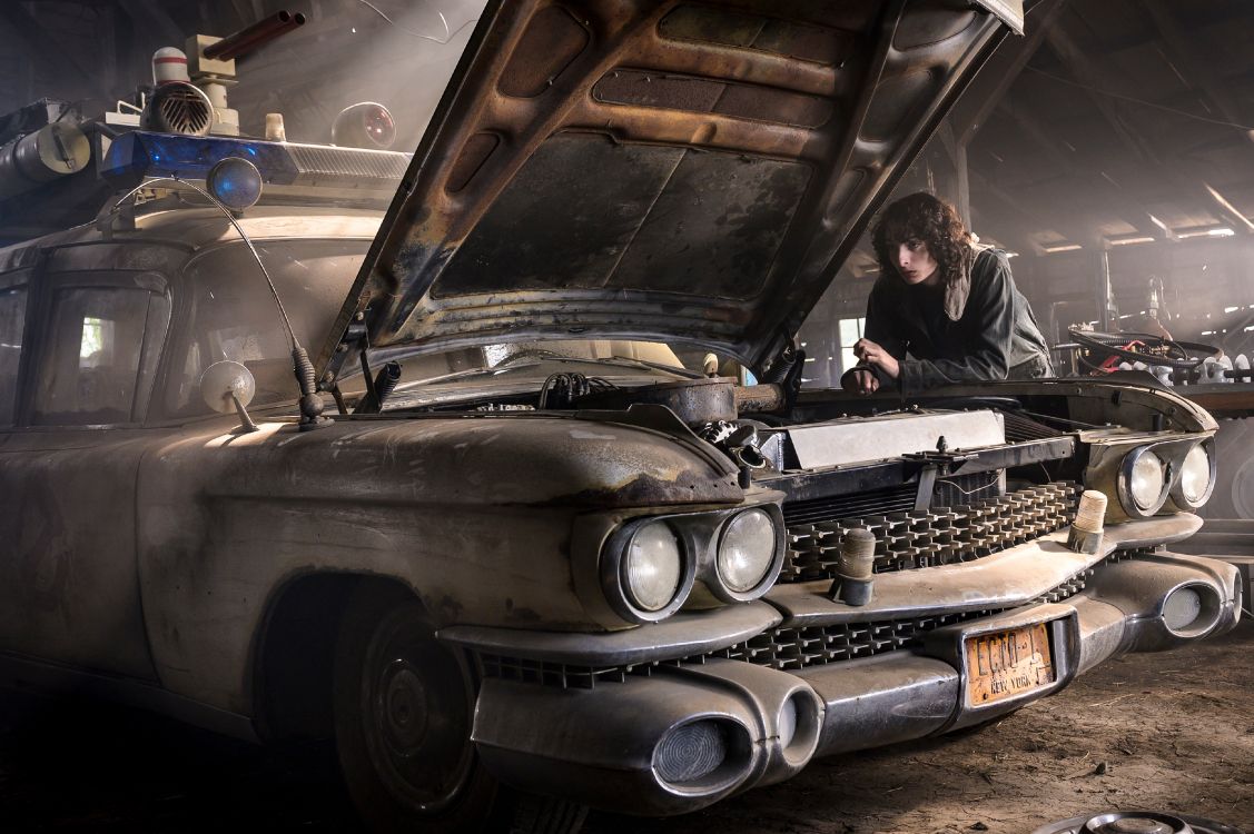 Обои Охотники за привидениями: Наследники, ivo shandor, корпус призраков, протонная пачка, кинотеатр в разрешении 4000x2661