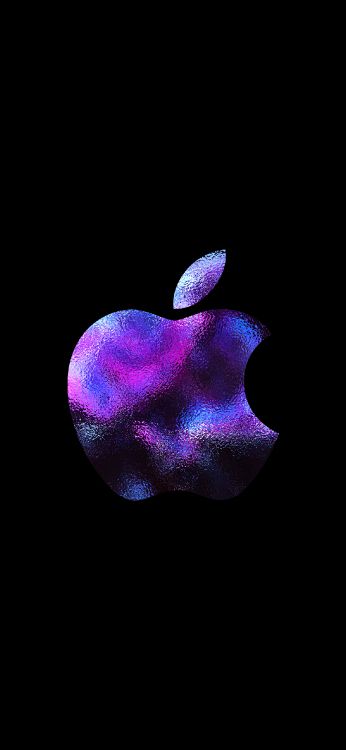 Обои apple, амолед, iPhone, яблоко, темнота в разрешении 1242x2688