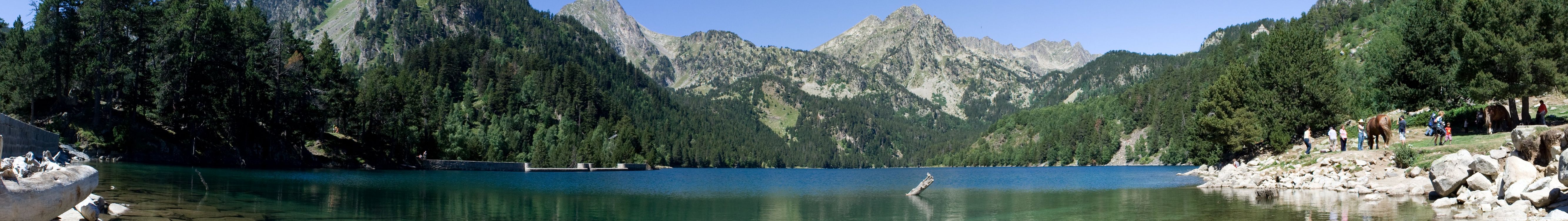 Обои гора, природа, озеро, каровое озеро, дикая местность в разрешении 7680x1080