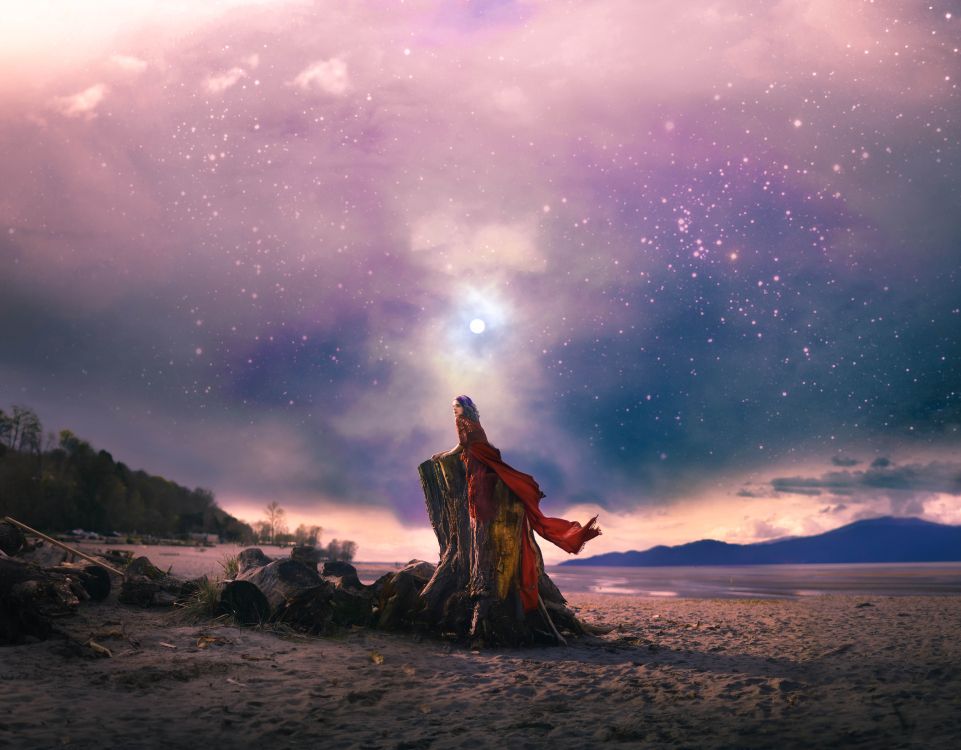 Обои атмосфера, мифология, облако, пейзаж, космос в разрешении 9455x7378