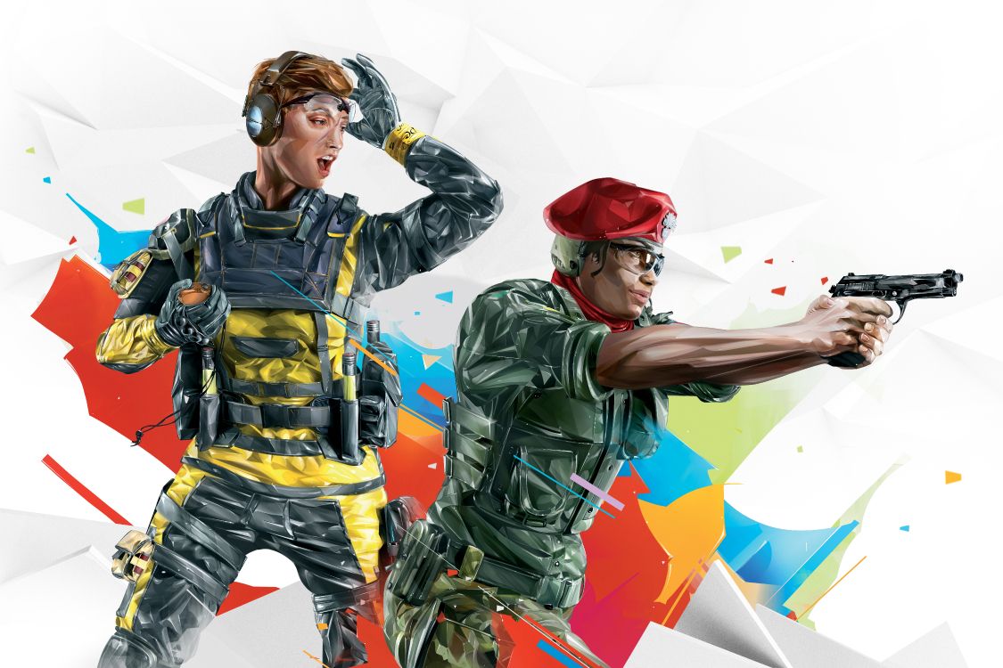 Обои видеоигра, Радуга шесть осады пригласительный 2019, огнестрельное оружие, ubisoft, Г2 Киберспорта в разрешении 9000x6000