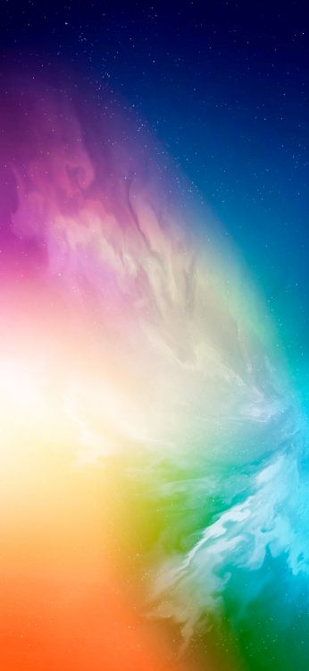 Обои облако, атмосфера, природа, Аврора, природный ландшафт в разрешении 1284x2778