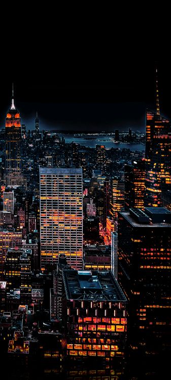 Обои городской пейзаж, маленький темный век, Тикток, скрытые боги, ночь в разрешении 1080x2400