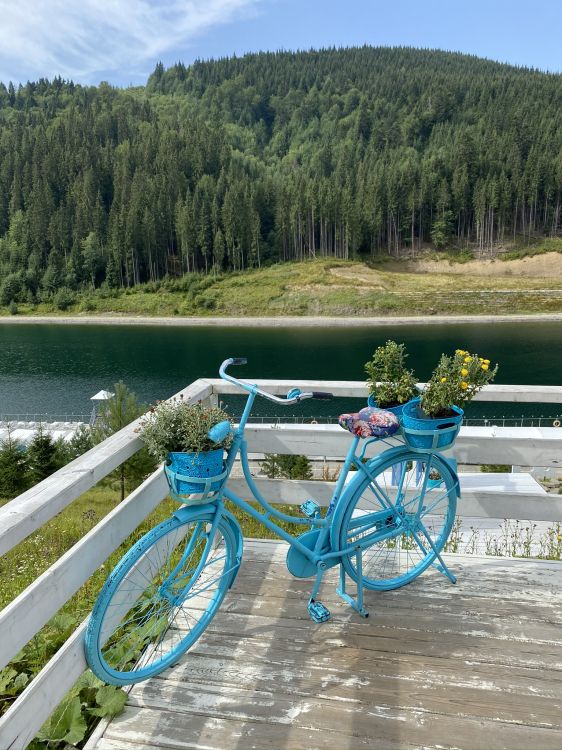 Обои вода, Велоспорт, дорожный велосипед, горный хребет, туризм в разрешении 1536x2048