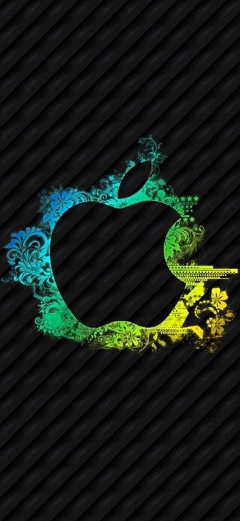 Обои символ, визуальное искусство, вымышленный персонаж, apple, зеленый в разрешении 1125x2436