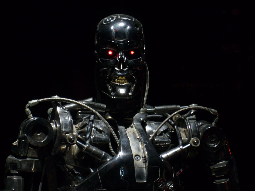 Обои робот, фигурка, технологии, суперзлодей, Скайнет в разрешении 2816x2112