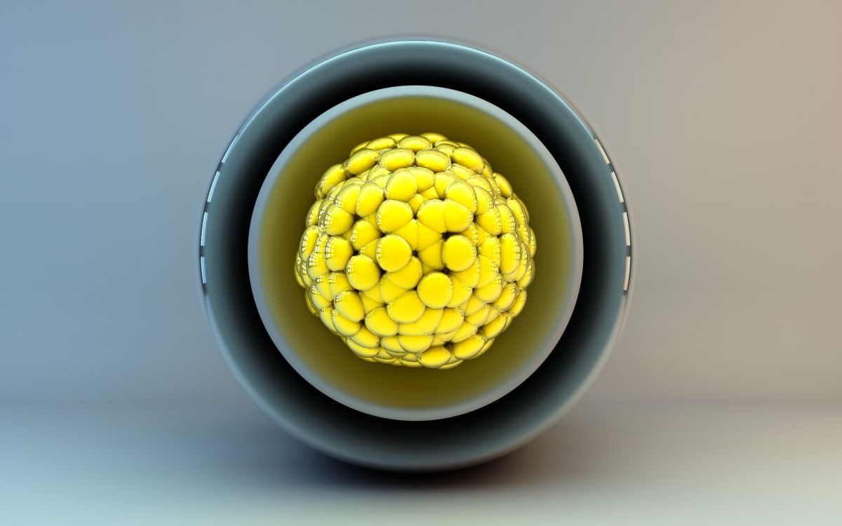 Обои молекула, желтый, химия, атом, сахарная кукуруза в разрешении 2560x1600