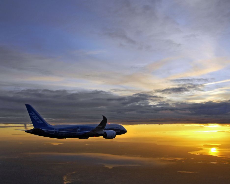 Обои boeing 787 dreamliner, самолет, самолеты, Боинг, авиалайнер в разрешении 3300x2640