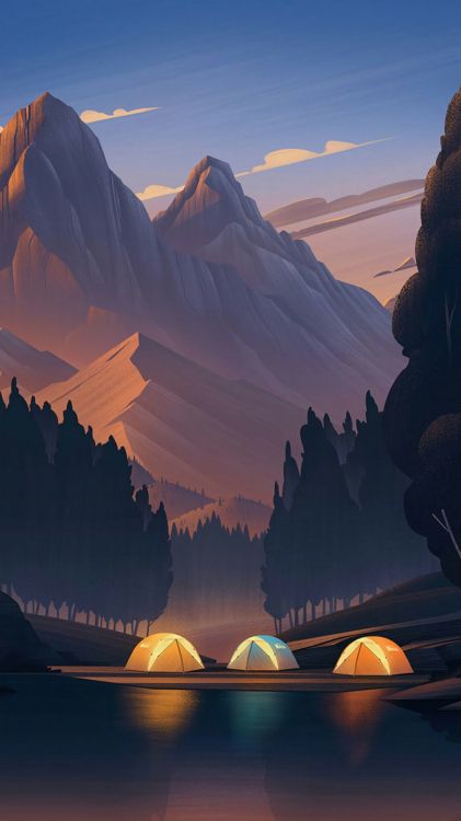 Обои Firewatch, облако, гора, мир, свет в разрешении 1080x1920