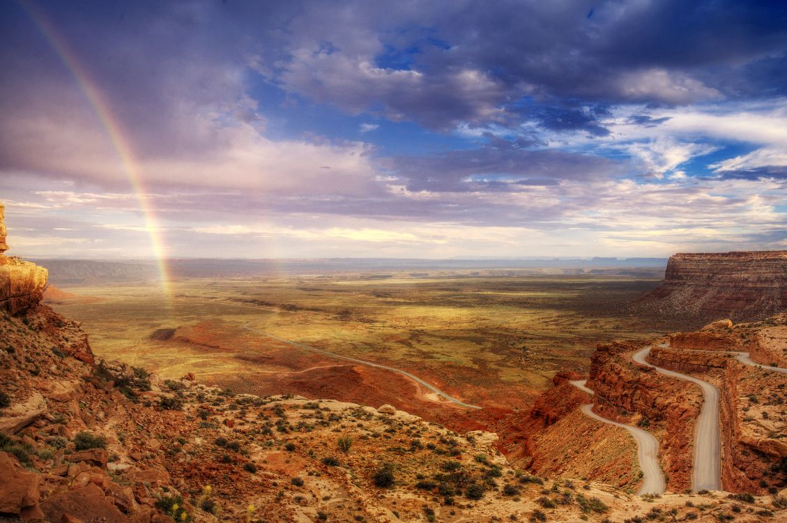 Обои След древних моки Дьеп, природа, бесплодные земли, каньон, облако в разрешении 4270x2836