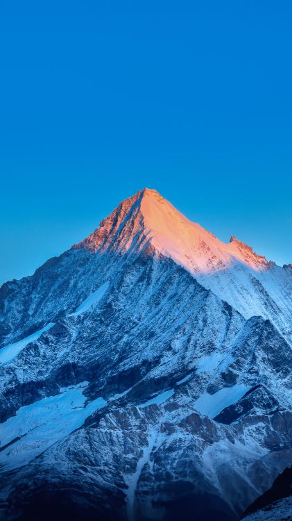 Обои саммит, гора, снег, склон, облако в разрешении 1900x3378