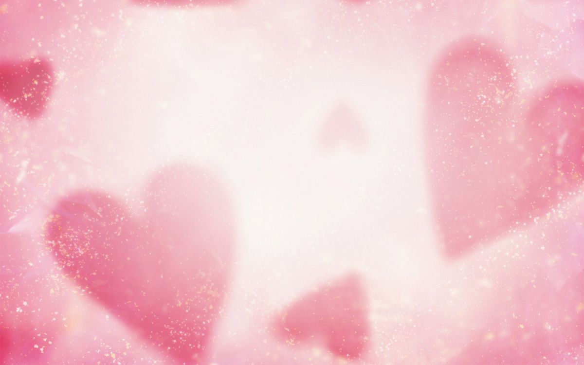 Обои сердце, розовый, пурпурный цвет, лепесток, небо в разрешении 1920x1200