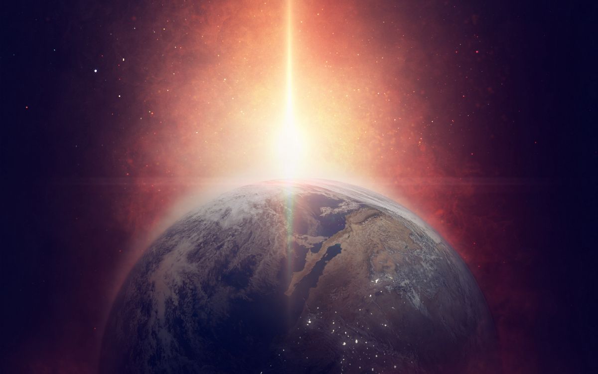 Обои земля, планета, Галактика, атмосфера, космическое пространство в разрешении 3840x2400