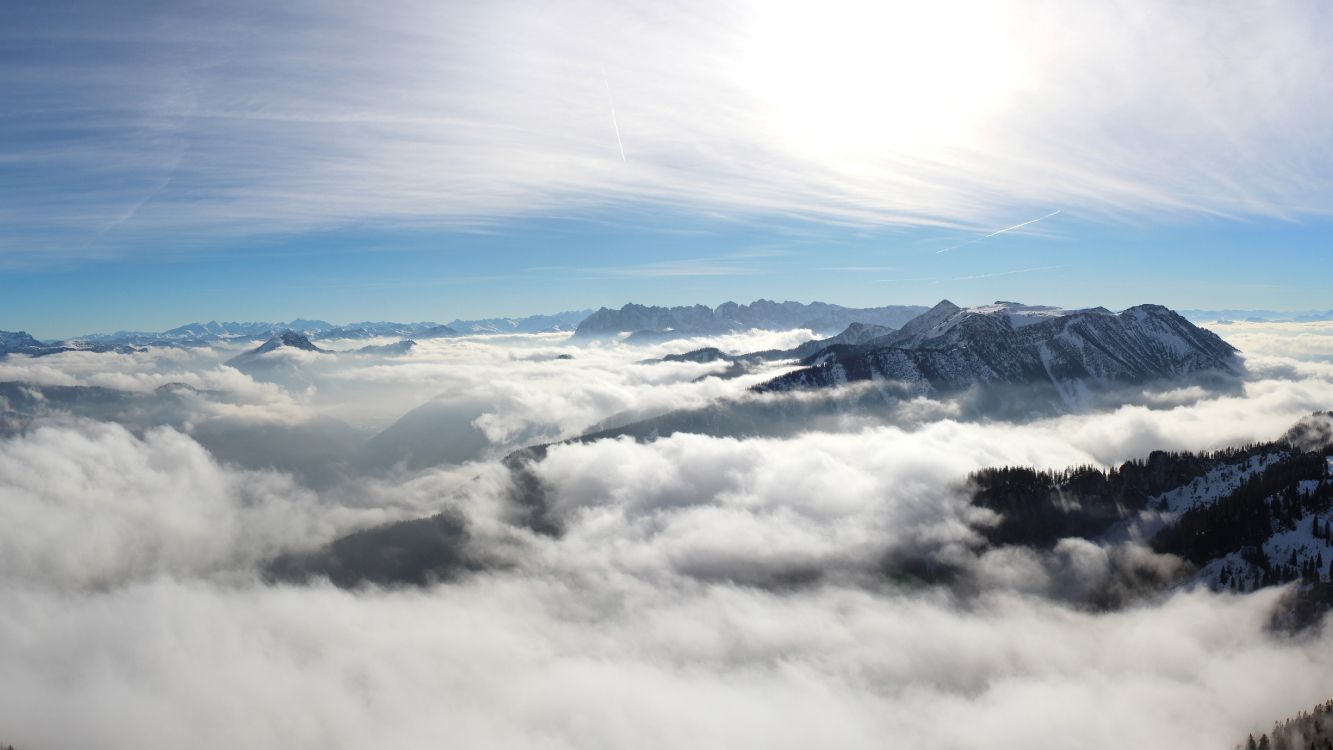 Обои горный рельеф, гора, облако, горный хребет, хребет в разрешении 5120x2880