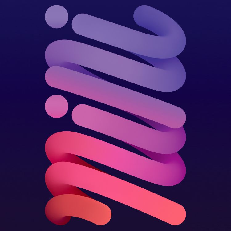 Обои iPad Mini Stock Wallpaper in 4K Resolution (Purple) – Light (for iPad) в разрешении 4433x4433