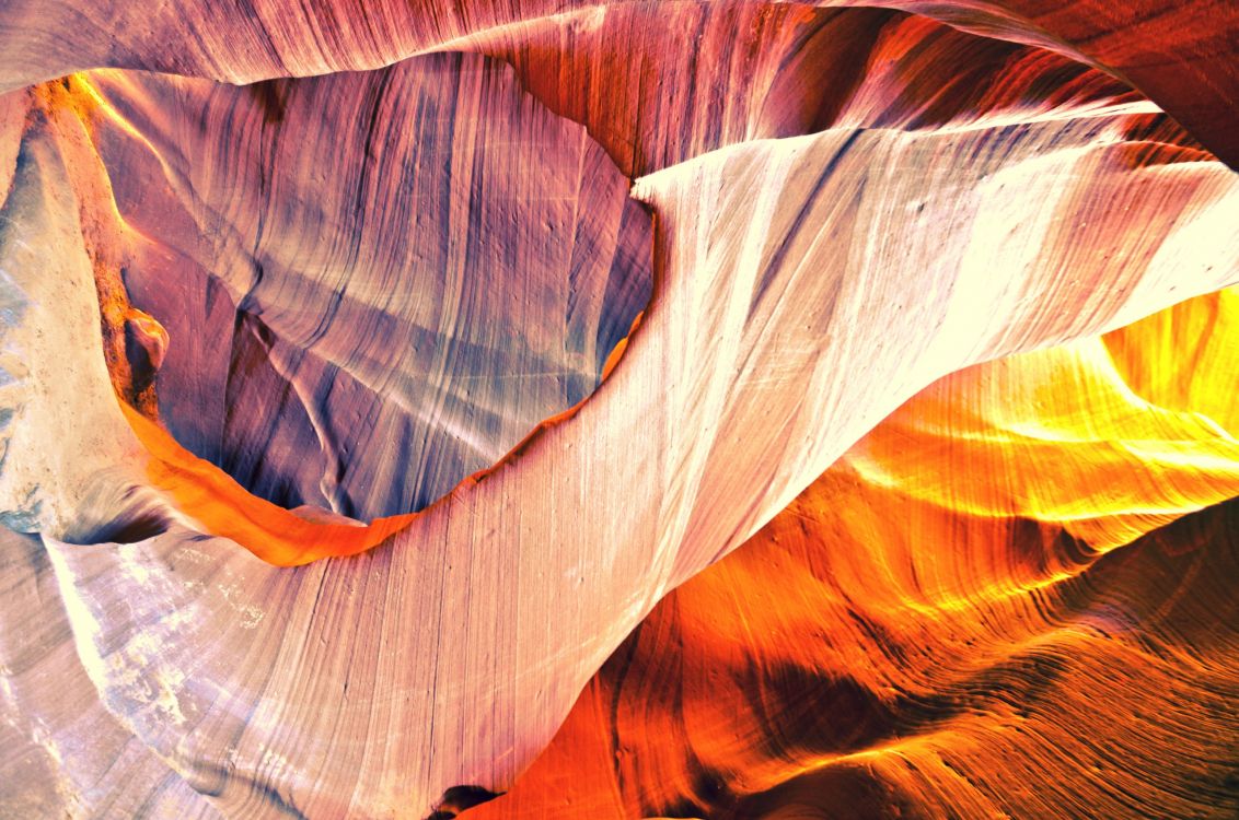 Обои лист, лепесток, желтый, цветок, каньон в разрешении 2560x1696