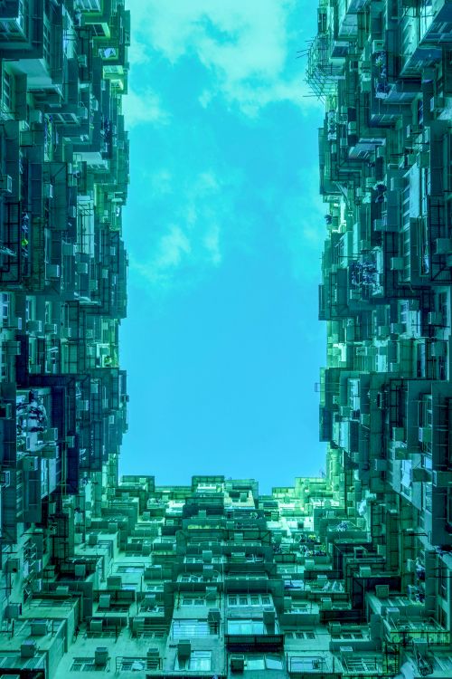 Обои городской пейзаж, метрополия, городской район, город, синий в разрешении 3826x5739