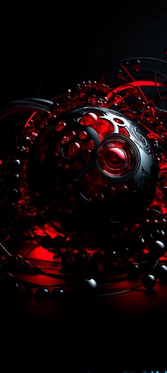 Обои визуальное искусство, графический дизайн, арт, сфера, жидкий в разрешении 1080x2400