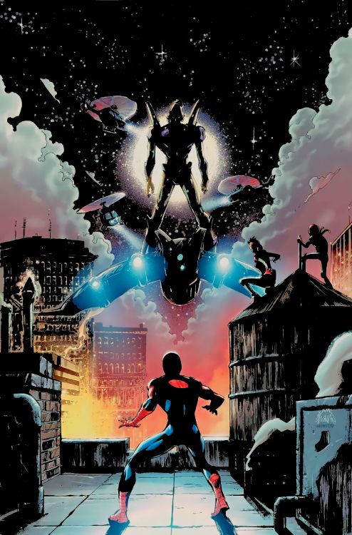 Обои человек-паук, Шокер, превосходный человек-паук, комиксы Марвел, лига комиков в разрешении 2698x4096