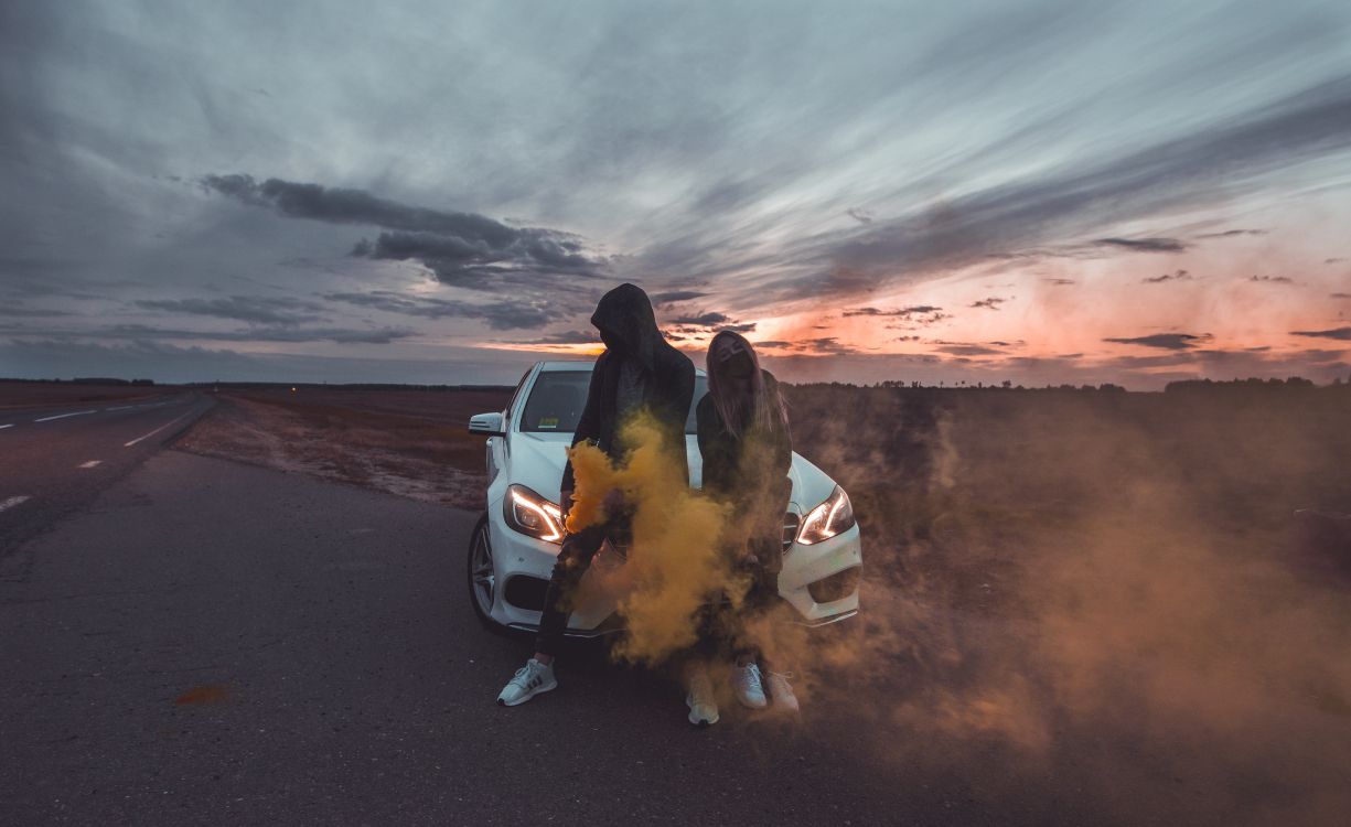 Обои снимок, горизонт, спотифай, облако, длинные волосы в разрешении 5875x3595