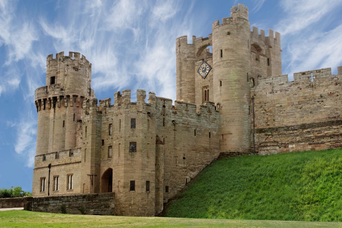Обои Замок Уорвик, замок, средневековая архитектура, фортификация, историческое место в разрешении 3504x2336