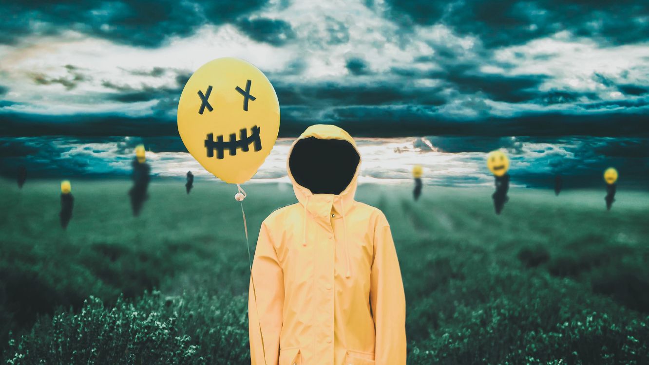 Обои чувство, желтый, горизонт, лето, облако в разрешении 2662x1498