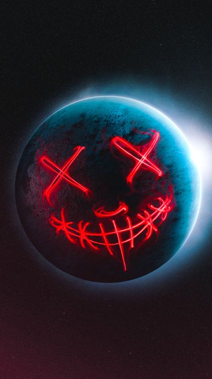 Обои круг, газ, электрик, неон, электронные табло в разрешении 3313x5890